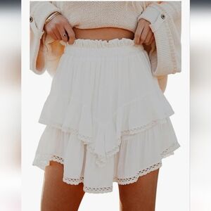 White Lace Skort